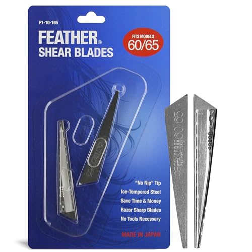 Feather Replacement Blades for Haircutting Shears Model 60/65