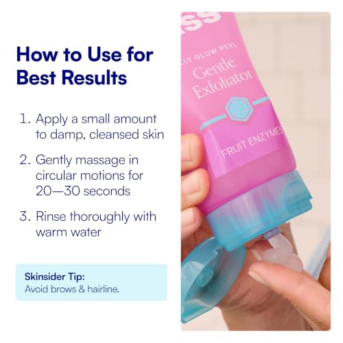 Bliss Jelly Glow Peel Fruit Enzyme Exfoliator 4 oz – Gentle Brightening Gel, Pack of 1 (4 fl oz)