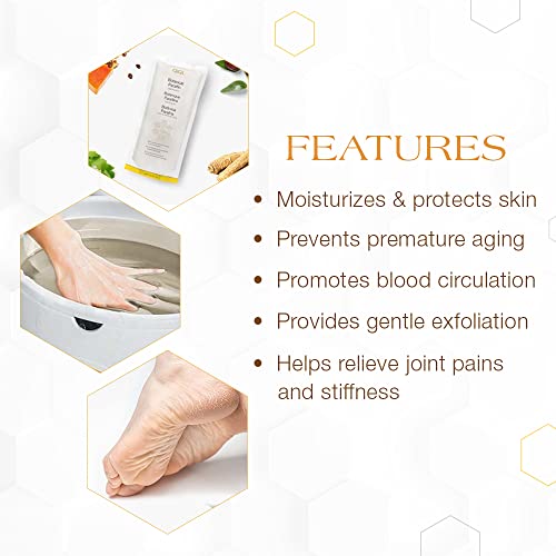 GiGi Botanical Paraffin Wax Refill with Jojoba Oil – 16 oz Moisturizing Block for Hands & Feet