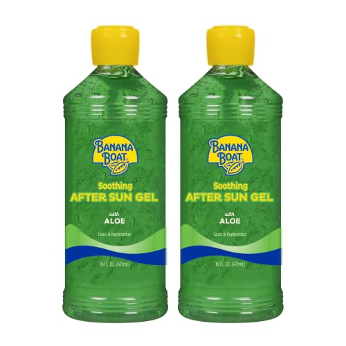 Banana Boat Soothing After Sun Gel Twin Pack with Aloe, 16 fl oz