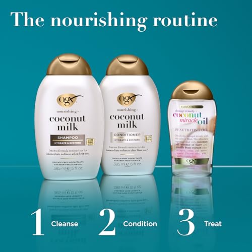 OGX Nourishing + Coconut Milk Conditioner 25.4 fl oz - Hydrating & Restoring