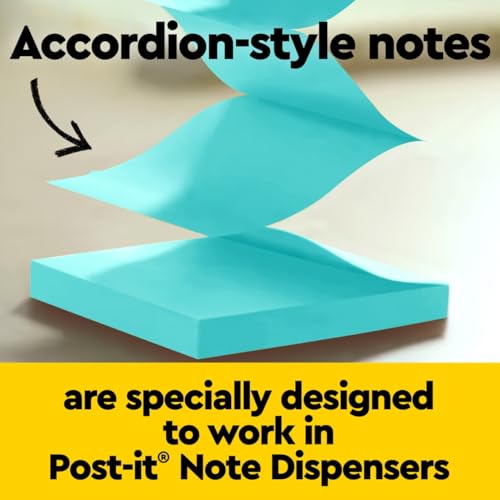 Post-it Sticky Note Dispenser with Super Sticky Notes - Black Base