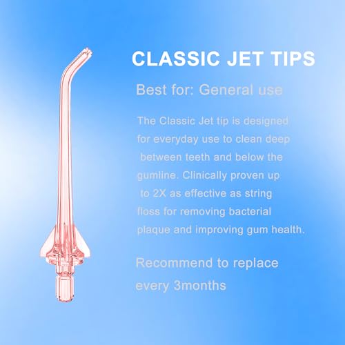 Water Flosser Replacement Tips for Nicwell Oralfree FC159 F5025 - Pack of 4