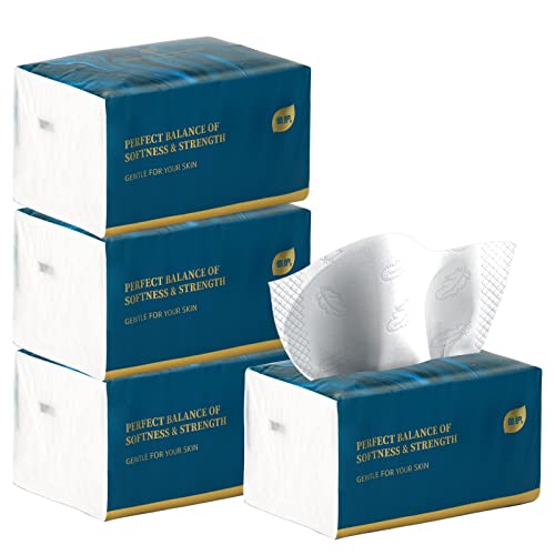Aturmon 4-Ply Soft Facial Tissues, 1920 Sheets, Wood Pulp Disposable Napkins