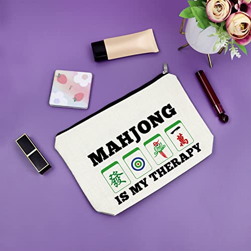 Mahjong is My Therapy Makeup Bag Set - 3PCS Cosmetic Organizer