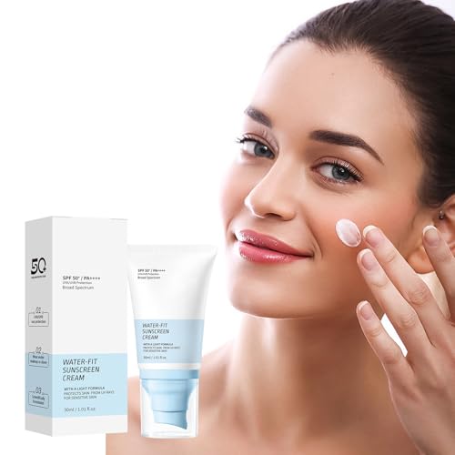 GROEI Water-Fit SPF50+ PA++++ Sunscreen Cream for Face & Daily UV Protection, 30ml