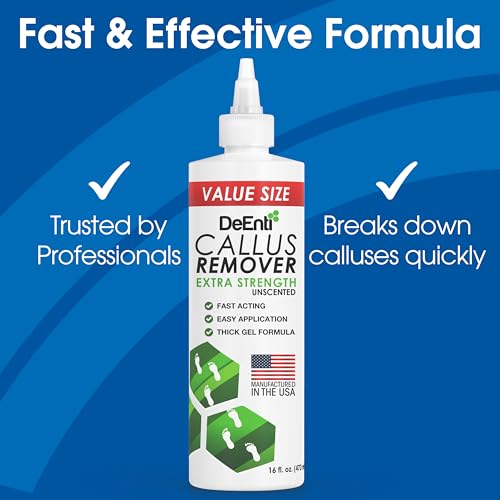 DeEnti Unscented Foot Callus Remover Gel - 16oz Extra Strength