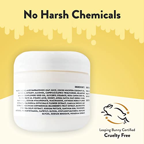 Eczema Honey Soothing Facial Cream - Natural Dry Skin Repair Lotion (2 Oz)