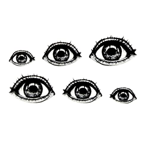 Cute Halloween Temporary Tattoos - 2 Sheets Eye Design