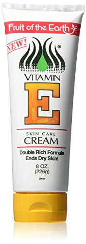 Fruit of the Earth Vitamin E Cream with Aloe Vera - 8oz Tube for Dry Skin