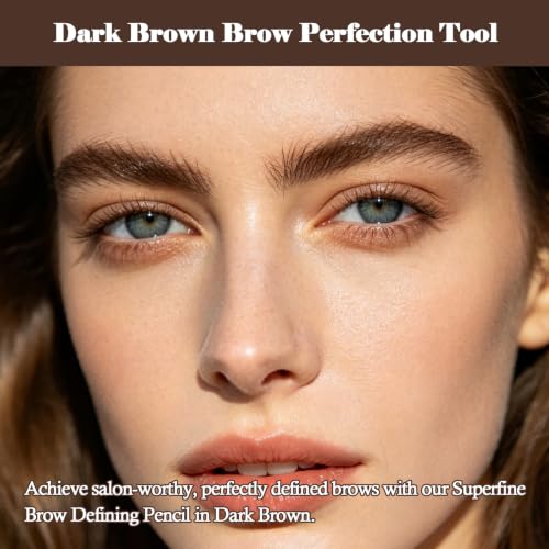 OZ LAB Beauty Superfine Brow Pencil 1.5mm Tip, Waterproof Vegan, 05 Dark Brown, 0.08g