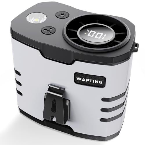 WAFTING Portable Waist Fan with 10,000mAh Battery - 10 Speed Adjustable Air Conditioner for Outdoor Activities
