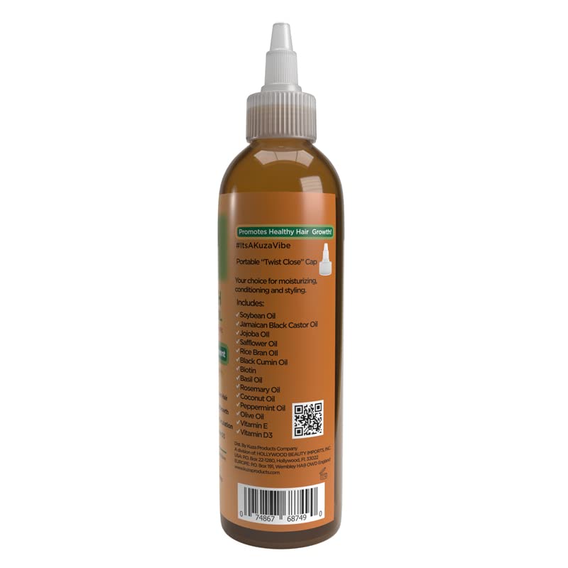 Kuza Premium Growth Oil with Black Cumin & Rosemary 4oz - Pack of 2