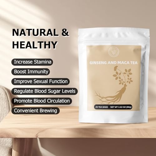 Ginseng Maca Herbal Tea - Caffeine-Free, 20 Tea Bags