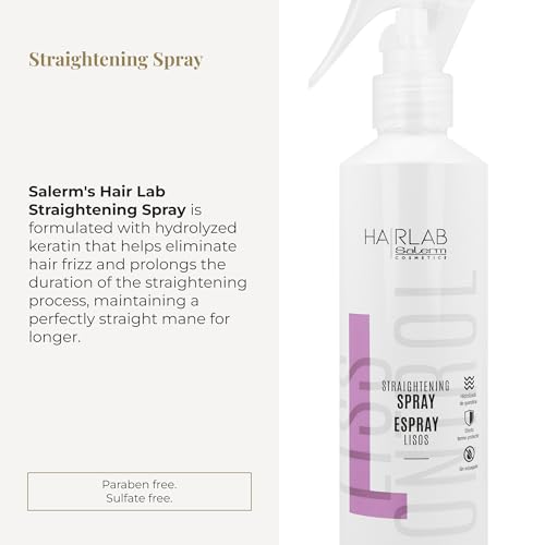 Salerm Lisos Hair Lab Smoothing Spray - Keratin Heat Protectant 250ml