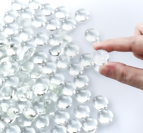 CYS EXCEL Clear Glass Gemstone Beads for Vase Fillers - 2 LBS