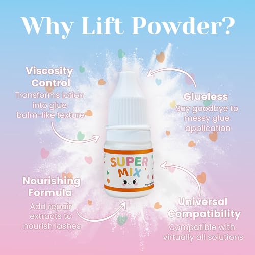 Libeauty Korean Lash Lift Powder - Glueless Eyelash Perming Solution, Nourishing & Easy to Use