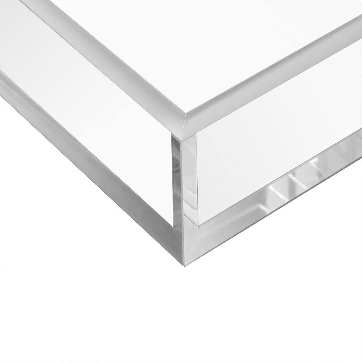 HIIMIEI Acrylic Napkin Holder Tray, 8mm Thick Acrylic Guest Towel Holder, Crystal Clear Table Cocktail Napkin Holder for Bathroom, Restaurant, Office, Commercial, Kitchen, Party