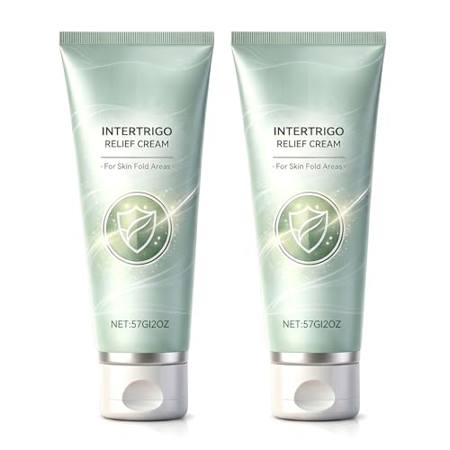 Intertrigo Relief Cream for Skin Folds & Chafing Support - 2 Pack