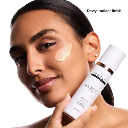 DRMTLGY Universal Tinted Moisturizer SPF 46 ? Hydrating Dewy Tinted Sunscreen for Face with Zinc Oxide & Octinoxate ? Niacinamide & Hyaluronic Acid ? Broad Spectrum Lightweight Daily SPF, 1.7 oz