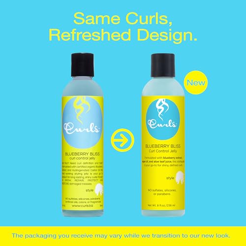 Curls Blueberry Bliss Control Jelly - 8 oz for Wavy, Curly & Coily Hair
