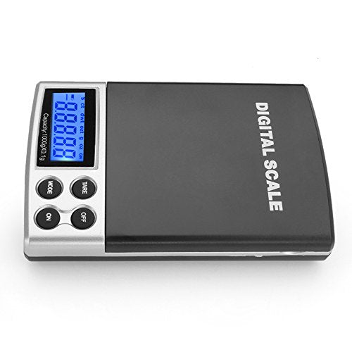 Flexzion Digital Pocket Scale 1000g x 0.1g - Accurate Jewelry & Food Scale