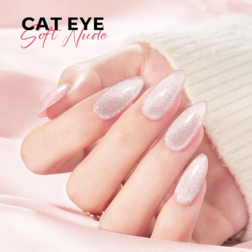 Builder Nude Cat Eye Gel Top Coat & Magnet Set - Modelones 5 Colors Builder Nail Gel