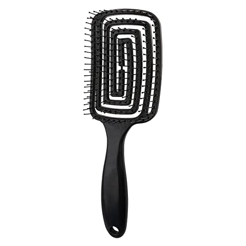 Curved Vented Hair Brush for Fast Detangling & Blow Drying