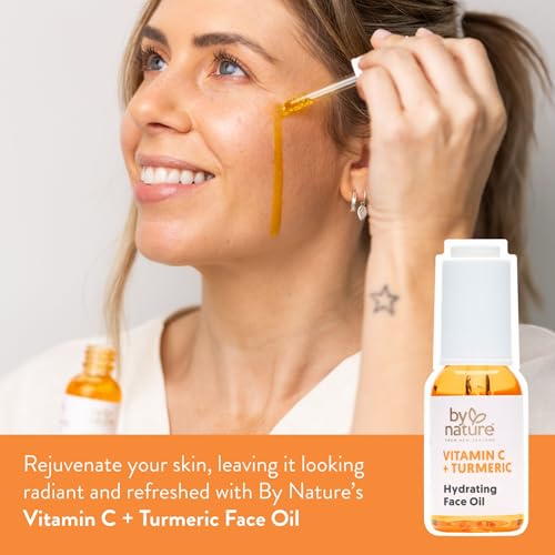 By Nature Hydrating Face Oil with Vitamin C & Turmeric - 1 fl. oz