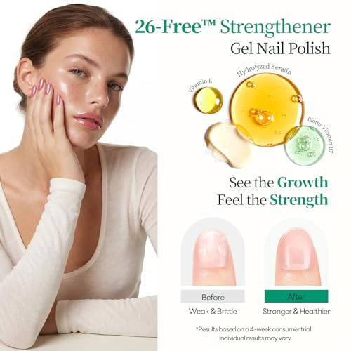 APUREE HEMA-Free Jelly Sheer Gel Nail Polish Pink Power – 28+ Days High-Gloss