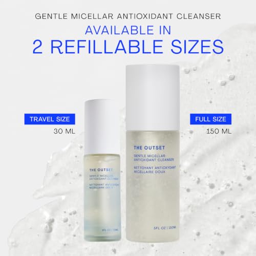 The Outset Gentle Micellar Gel Face Cleanser 1 fl oz - Hydrating & Antioxidant
