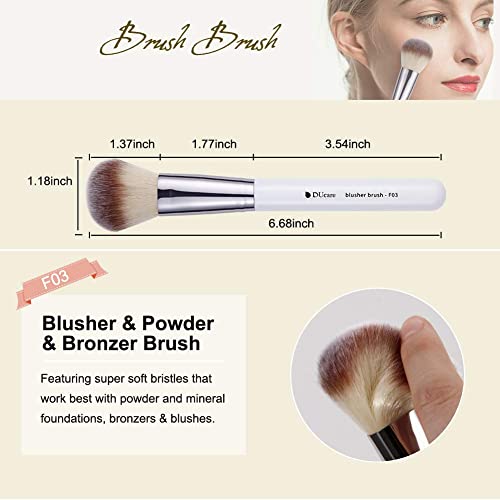 DUcare 4-Piece Professional Flat Top Kabuki Makeup Brush Set