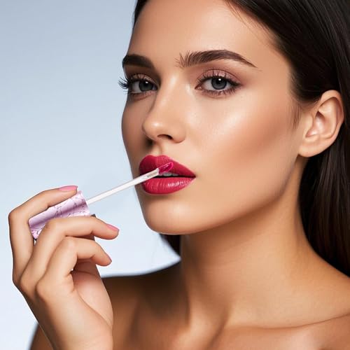 10pcs Refillable Lip Gloss Tubes with Wand - 6ml Clear Containers