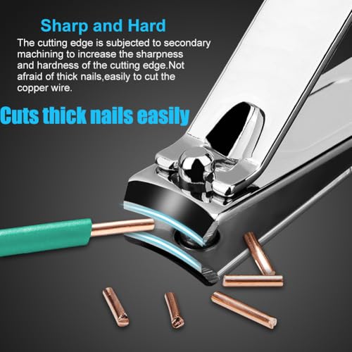 Yougai Nail Clippers Set - 18 Pcs Professional Manicure Pedicure Kit Gifts for Fathers Day Men Women, Stainless Steel Fingernail Toenail Cutters, Nail Care Grooming Tools with Leather Travel Case
