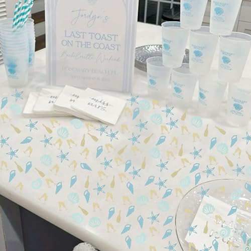 Glitter Shell Starfish Confetti for Beach Bachelorette Party