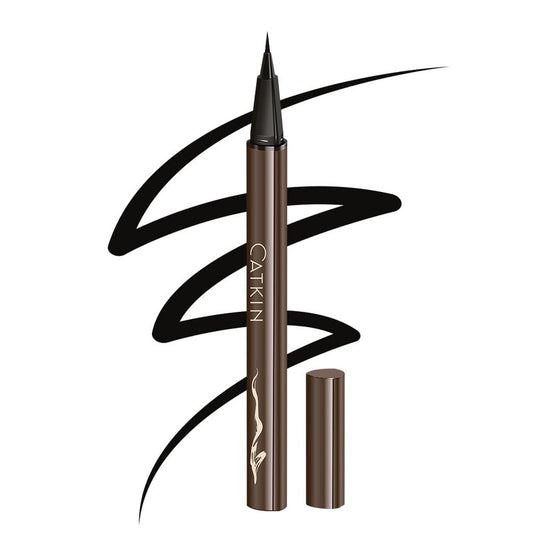 Catkin Liquid Eyeliner Pen Ultra-fine Waterproof Smoothy Stay 24 hrs Long Lasting Quick Drying for Sensitive Eyes Alcohol Free Very Black