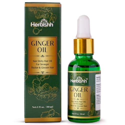 Herbishh Ginger Hair Growth Oil Serum for Thinning Hair - 30ml, Pack of 1