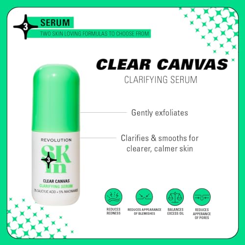Revolution Skin Clear Canvas Serum with 5% Niacinamide & 2% Salicylic Acid - 1.01 fl oz