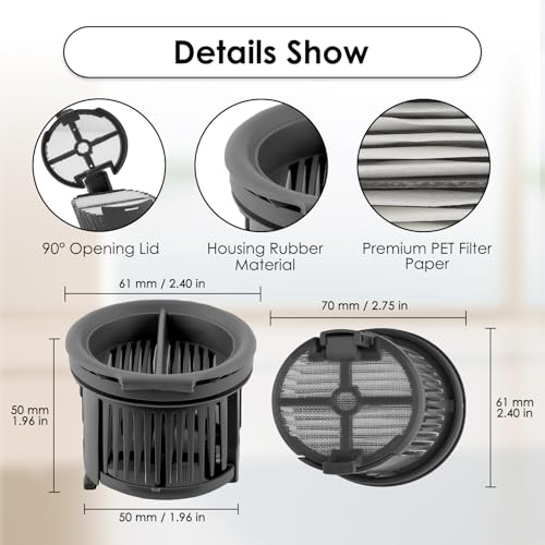 Dreame H14 Pro Replacement Roller Brushes & HEPA Filters - 4 Pack