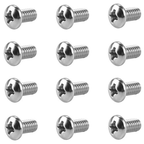 Basdures Clipper Blade Screws for 42555 - 12 Pack Metal Replacement Parts