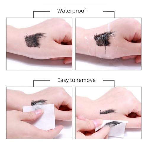 LESITI Waterproof Black Mascara with Comb Brush for Defined Lashes