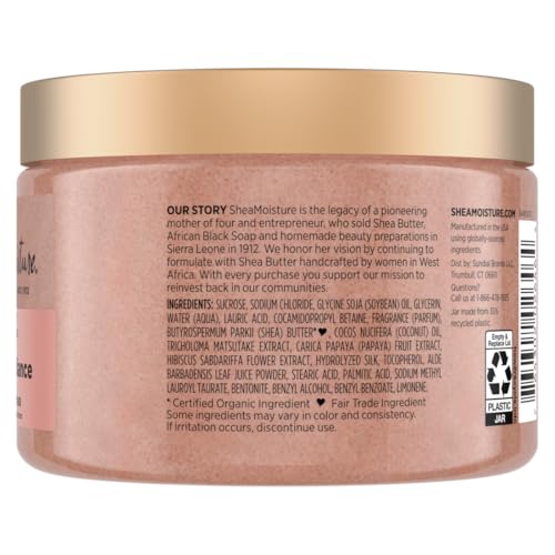 SheaMoisture Coconut Hibiscus Body Scrub for Glowing Skin - 12 oz