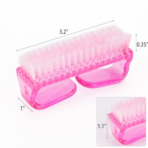 12 Pcs Nail Brush Set with Grip Handle for Nails & Toes