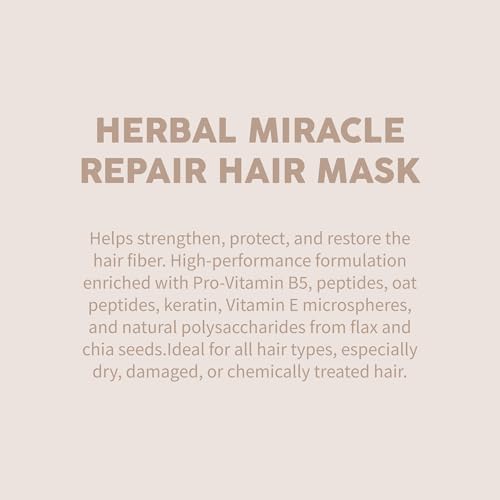 Miracles By Milagros Intensive Repair Hair Mask – Keratin & Oat Peptide Treatment