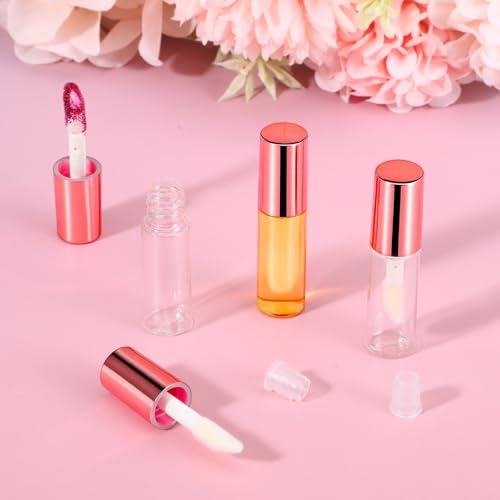 10 Pack Mini Refillable Lip Gloss Tubes - 1.2ml Clear Containers