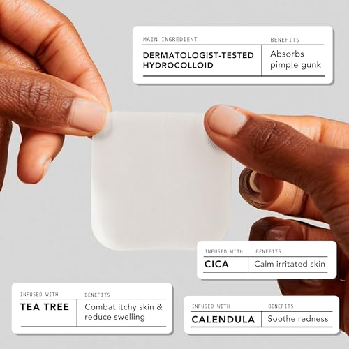 Avarelle Hydrocolloid Acne Patches with Tea Tree Oil - 8 XL