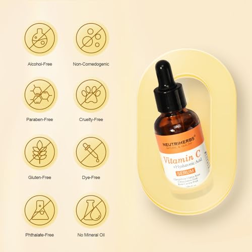 Neutriherbs Vitamin C Serum with Hyaluronic Acid for Brightening & Firming