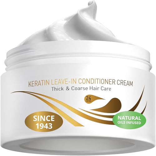 VITAMINS Hair Cosmetics Keratin Leave-In Conditioner for Coarse Thick Hair