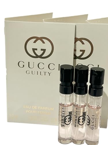 Gucci Guilty Eau De Parfum Spray Samples for Women - Set of 3 (1.5 ml each)
