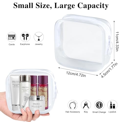 TSA Approved Small Clear Travel Toiletry Bag - 2 Pack